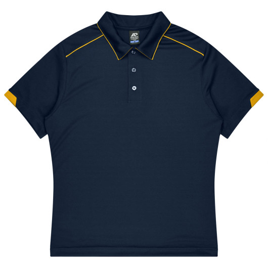 Hamilton Mens Polos Navy Gold